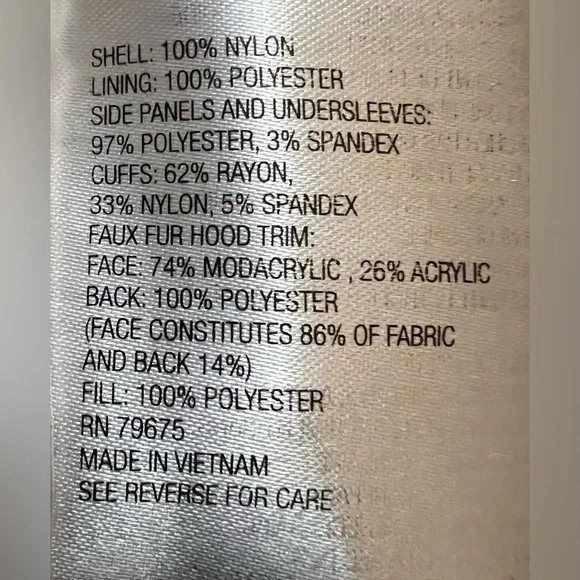 Michael Kors Womens Down Puffer Coat, Black w/leopard Print Size 2XL RN 79675 - Picture 12 of 15